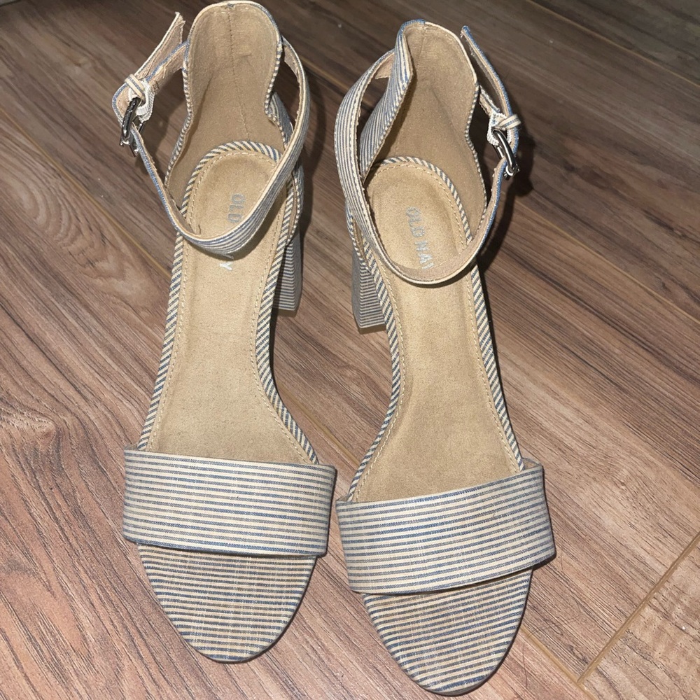 Striped Heels